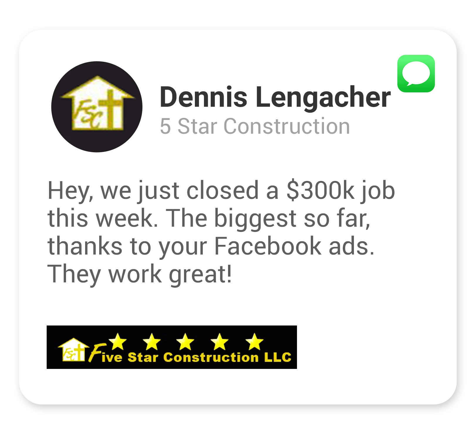 General Contractor Client Review from Dennis Lengacher