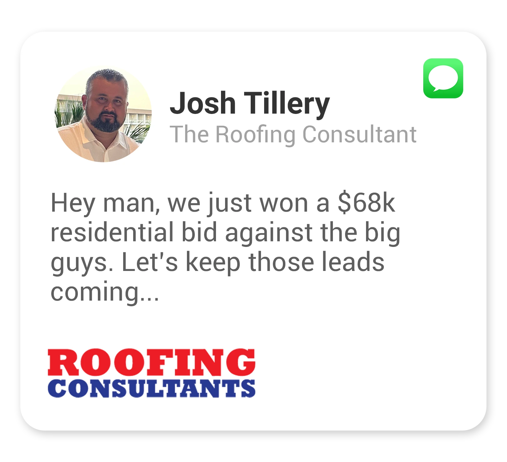 General Contractor Client Review from Josh Tillery