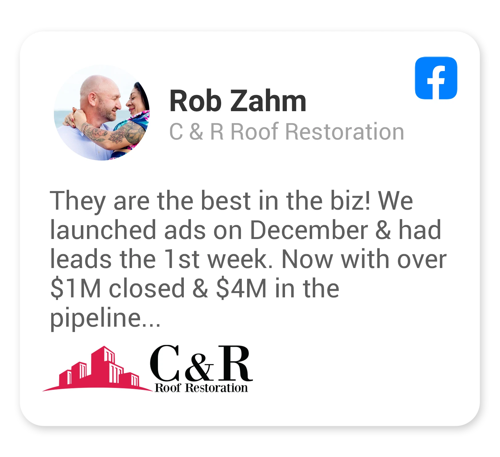 General Contractor Client Review from Rob Zahm